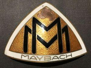 Old Maybach Logo - Maybach Emblem Hood Ornament Badge Old Car Mercedes Benz MB MM