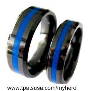 Thin Blue Ring Logo - thin blue line....going to order these for my and the hubby | I want ...
