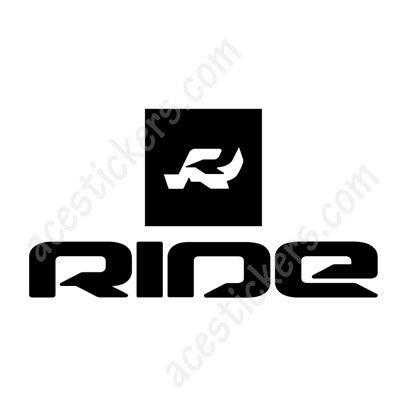 Ride Snowboards Logo - Ride Snowboards Logo - 004 Stickers (16 x 8.6 cm) - ステッカー ...