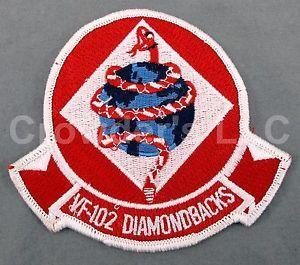Red and White Diamond Logo - VF-102 Diamondbacks Patch Red Snake White Diamond US Navy TomCat | eBay