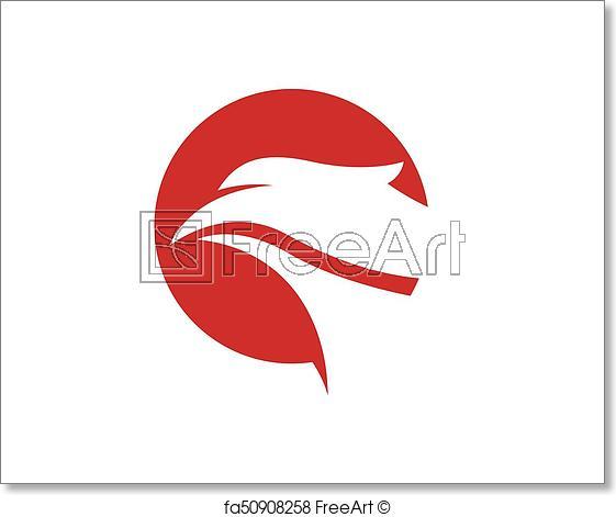 Falcon Bird Logo - Free art print of Falcon Logo Template. Falcon Eagle Bird Logo ...