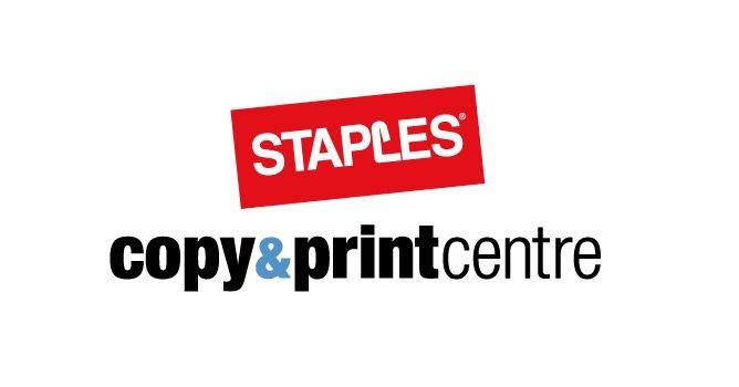 Staples Copy and Print Logo - Center spelled the english way...? | My Workplace | Copy print, Centre