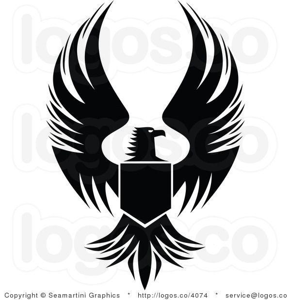 Black and White Eagle Logo - Royalty Free Eagle Logo Icon | Design ideas | Logos, Eagle logo ...