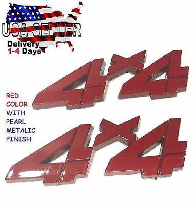 Old Maybach Logo - X2 PIECES RED 4 X 4 EMBLEM MAYBACH Tesla logo ASTON MARTIN DECAL ...