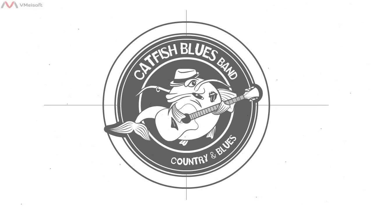 Blues Band Logo - Catfish Blues Band - logo concept design storytelling - YouTube