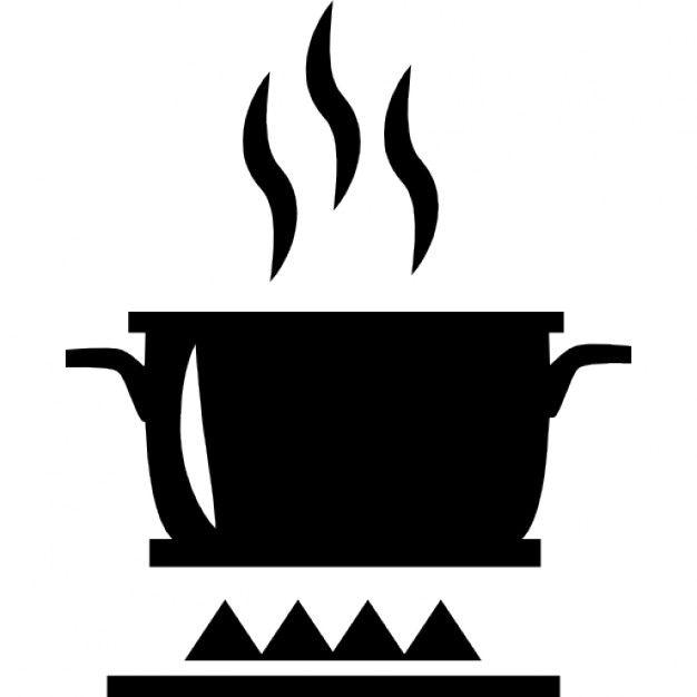 Cooking Black and White Logo - Cooking on fire Icons | Free Download