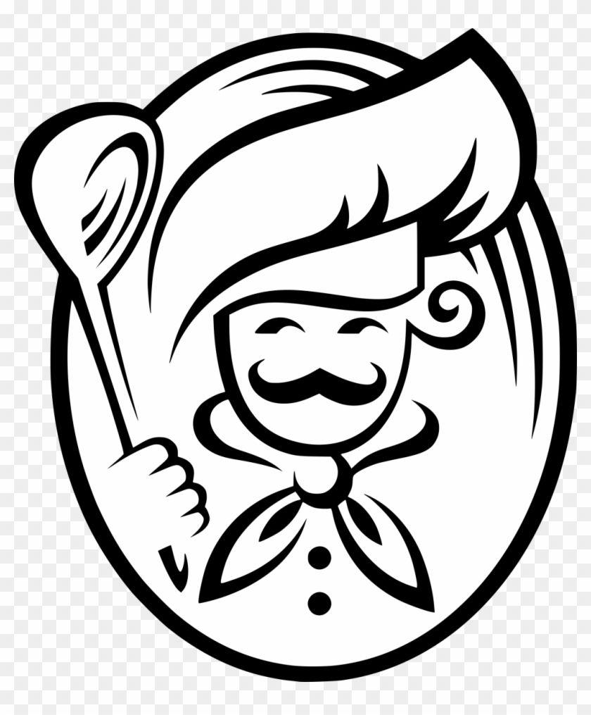 Cooking Black and White Logo - Chef Cooking Logo Clip Art Transparent PNG Clipart