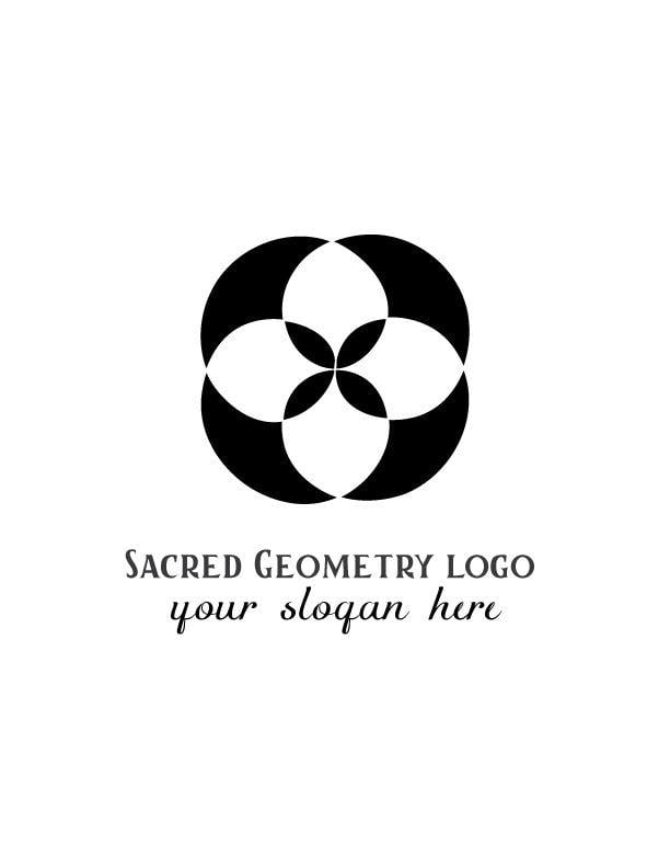 Geometry Logo - Sacred Geometry Logo – black and white – AYA Templates