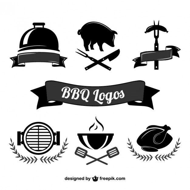 Cooking Black and White Logo - Barbecue cooking logos Vector | Free Download