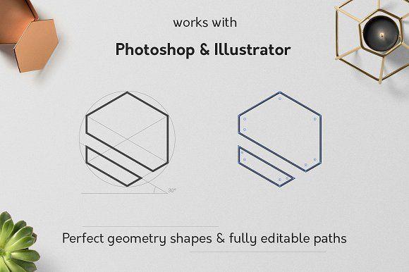 Geometry Logo - Geometric Logos 02 Logo Templates Creative Market