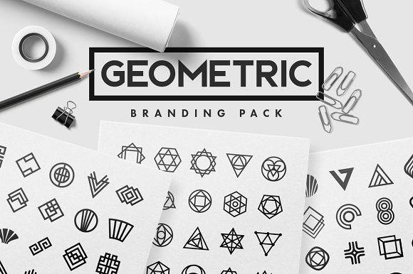 Geometry Logo - Geometric Branding Pack Logo Templates Creative Market