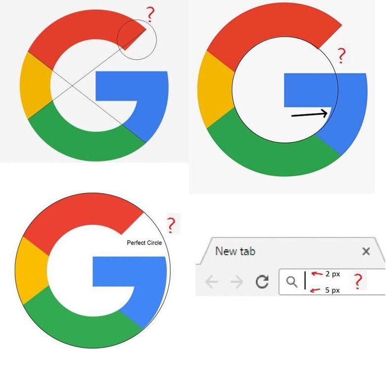 Not Google Logo - Designer Brilliantly Explains Why Google's Geometrically Flawed Logo ...