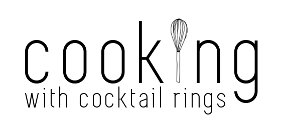 Cooking Black and White Logo - Cooking with Cocktail Rings