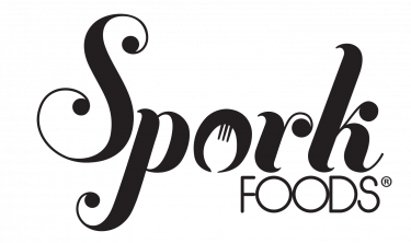 Cooking Black and White Logo - Spork Foods - Organic Vegan Cooking Classes & Consultations