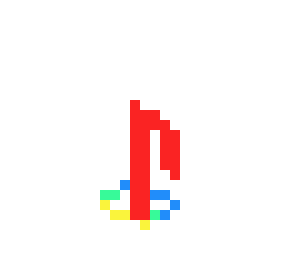 PS1 Logo - ps1 logo Pixel Art
