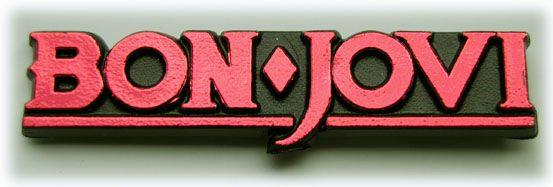 Bon Jovi Logo - Bon Jovi Plastic Badge