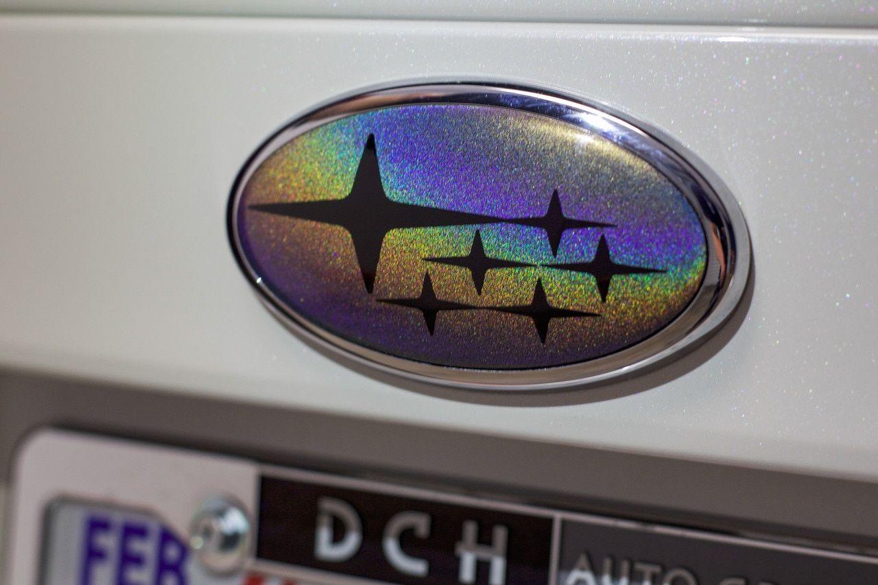 2018 Subaru Logo - Limited Edition Psychedelic Emblem Overlays 2013 2018 SUBARU BRZ
