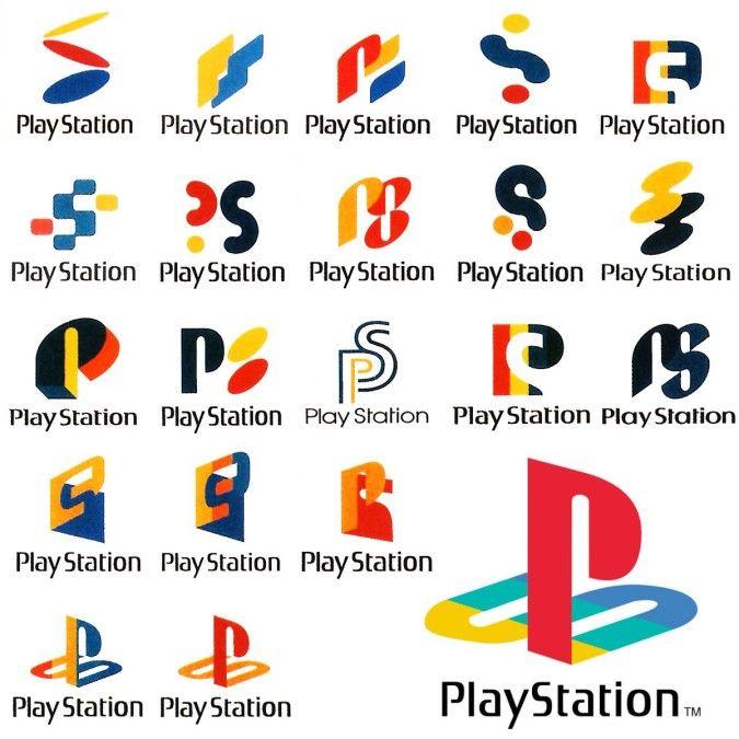 PS1 Logo - Early Concepts For The PS1 Logo. TATTOO. Logo concept, Logos, Logo