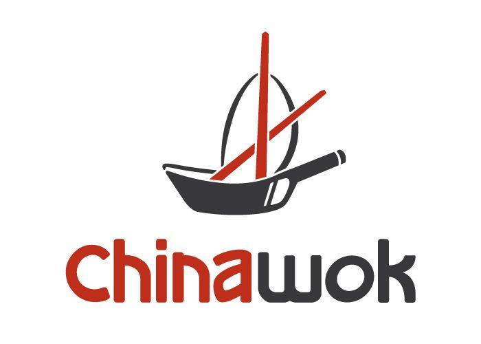 Red Chinese Logo - Kettle Fire Creative, China Wok, logo, restaurant, custom