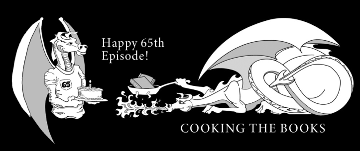 Cooking Black and White Logo - Cooking the Books