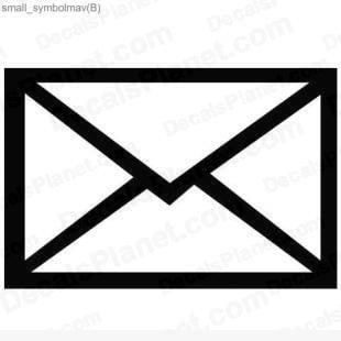Small Mail Logo - Text Or E Mail Logo Decal, Vinyl Decal Sticker, Wall Decal