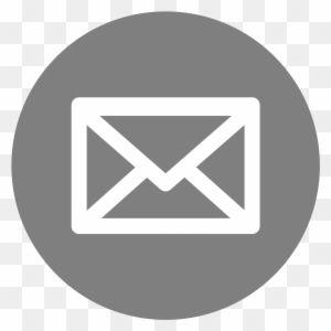 White Email Logo - Mail Icon White On Grey - Transparent Background Email Logos - Free ...
