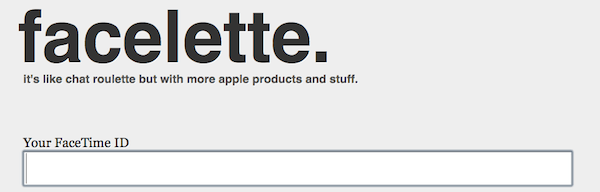 Chatroulette App Logo - Facelette: Like Chatroulette for FaceTime – MacStories