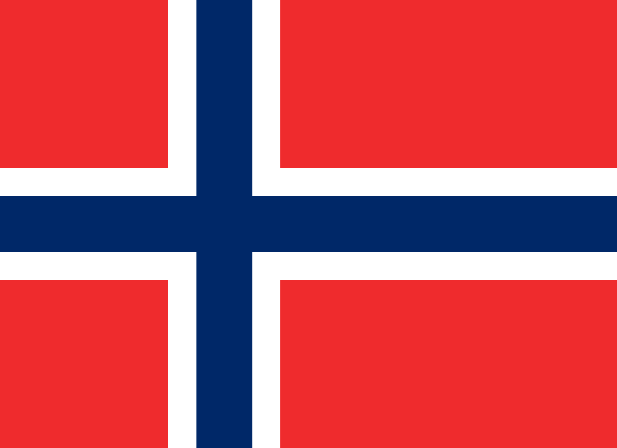 White Cross Red Background Logo - Flag of Norway