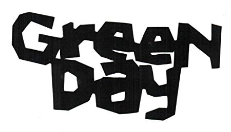 Green Day Black and White Logo - Green Day Kerplunk Logo RubOn Sticker BLACK: Amazon.co.uk: Kitchen ...