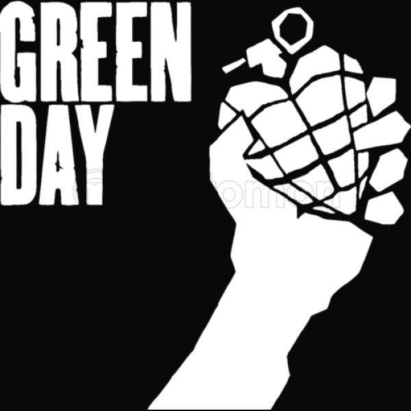 Green Day Black and White Logo - Green Day - White Thong | Customon.com