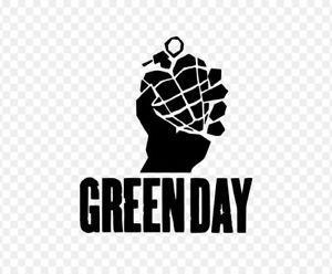 Green Day Black and White Logo - Green Day sticker logo vinyl