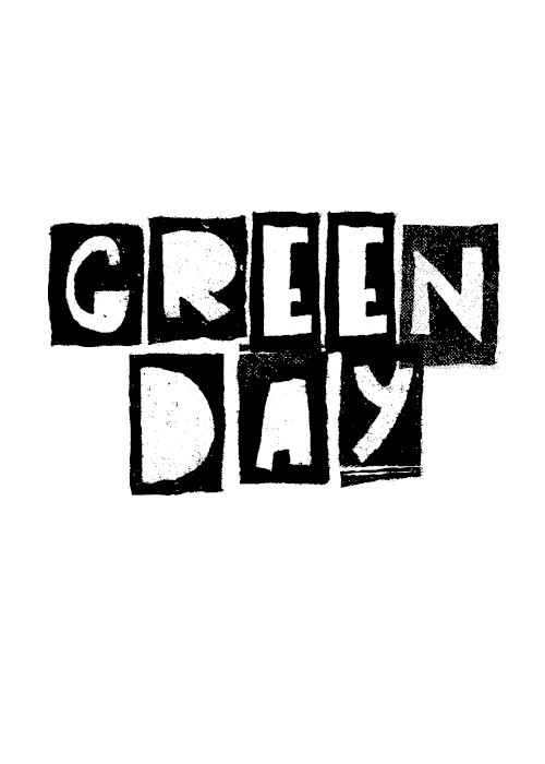 Green Day Black and White Logo - Biography of GREEN DAY Personnel — Steemit
