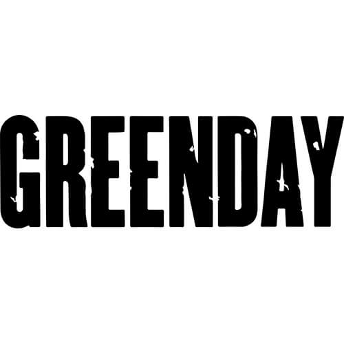 Green Day Black and White Logo - Green Day Decal Sticker - GREEN-DAY-BAND-LOGO | Thriftysigns