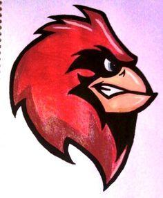 Cartoon Cardinal Logo - 16 Best Cardinals Logos images in 2019 | Cardinals, Sports logos ...