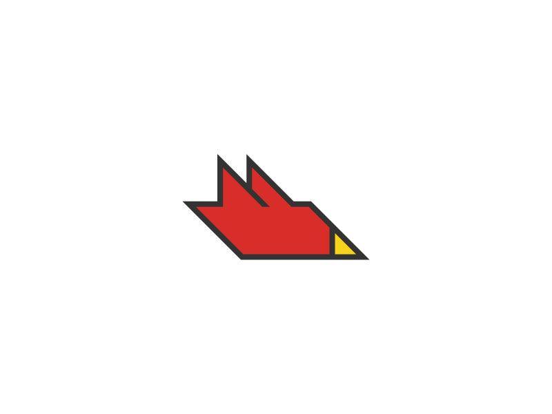 Cardinal Logo - Geometric Cardinal Logo by Spencer Worthing | Dribbble | Dribbble