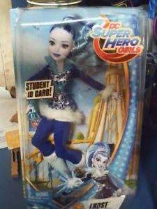 Frost Blue Super Hero Logo - DC SUPER HERO GIRLS FROST ACTION DOLL NIP 12 INCH W/ STUDENT ID