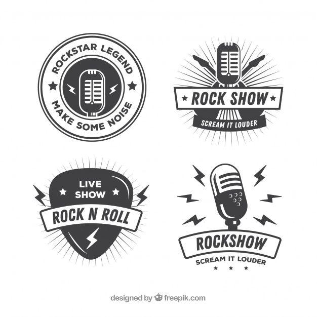 Rock Logo - Vintage rock logo collection Vector | Free Download