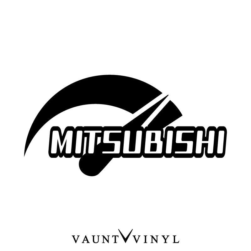Mitsubishi Parts Logo - VAUNT VINYL sticker store: Speed MITSUBISHI Mitsubishi sticker ...