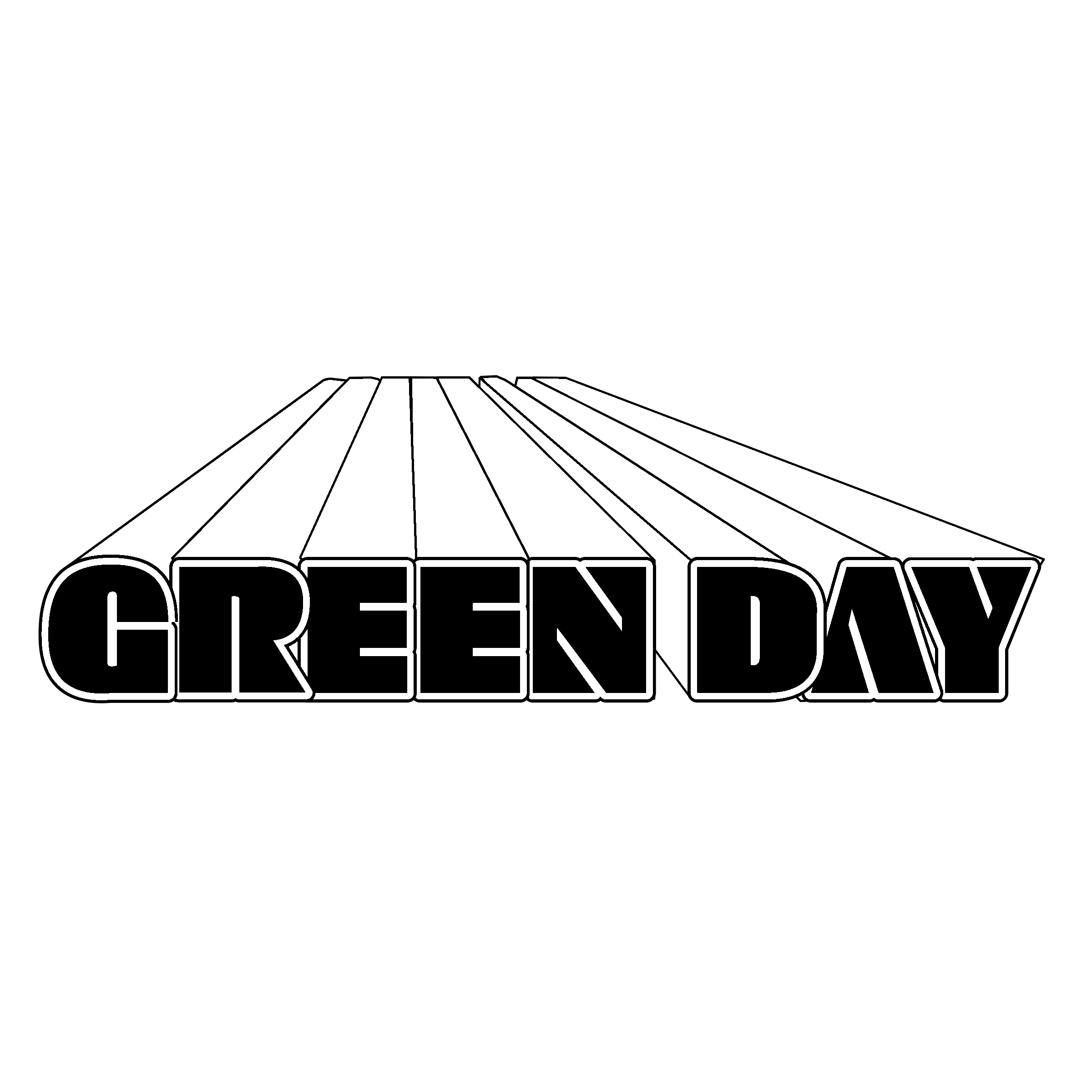 Green Day Black and White Logo - Green Day Logo PNG Transparent & SVG Vector - Freebie Supply