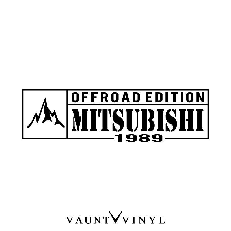 Mitsubishi Parts Logo - VAUNT VINYL sticker store: OFF ROAD EDITION Mitsubishi cutting