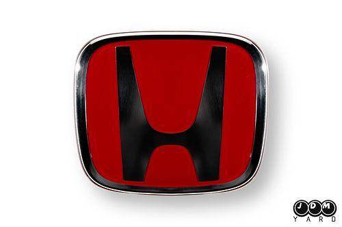 Black and Red H Logo - Genuine OEM Honda Parts *JDMyard*