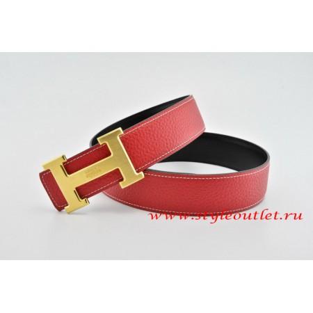 Red and Black H Logo - Hermes Classics H Leather Reversible Red Black Belt 18k Gold With
