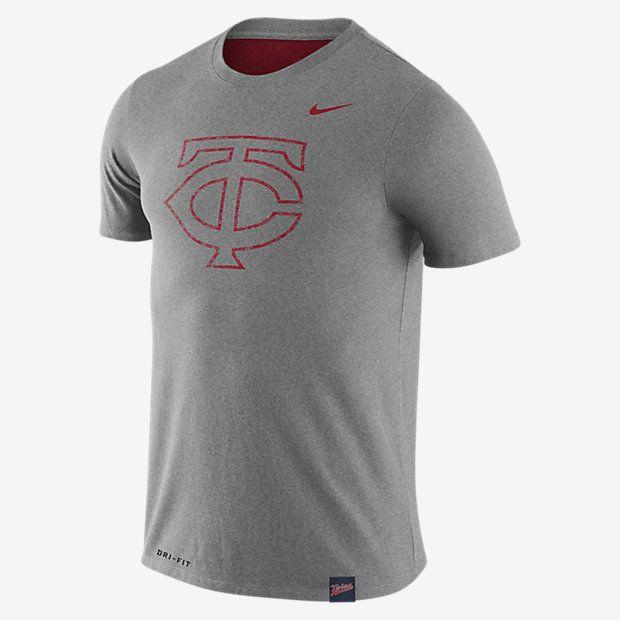Sexy Nike Logo - Sexy Nike T Shirt Men's Fresh Logo Mlb Twins Greyish Nike - Apparel