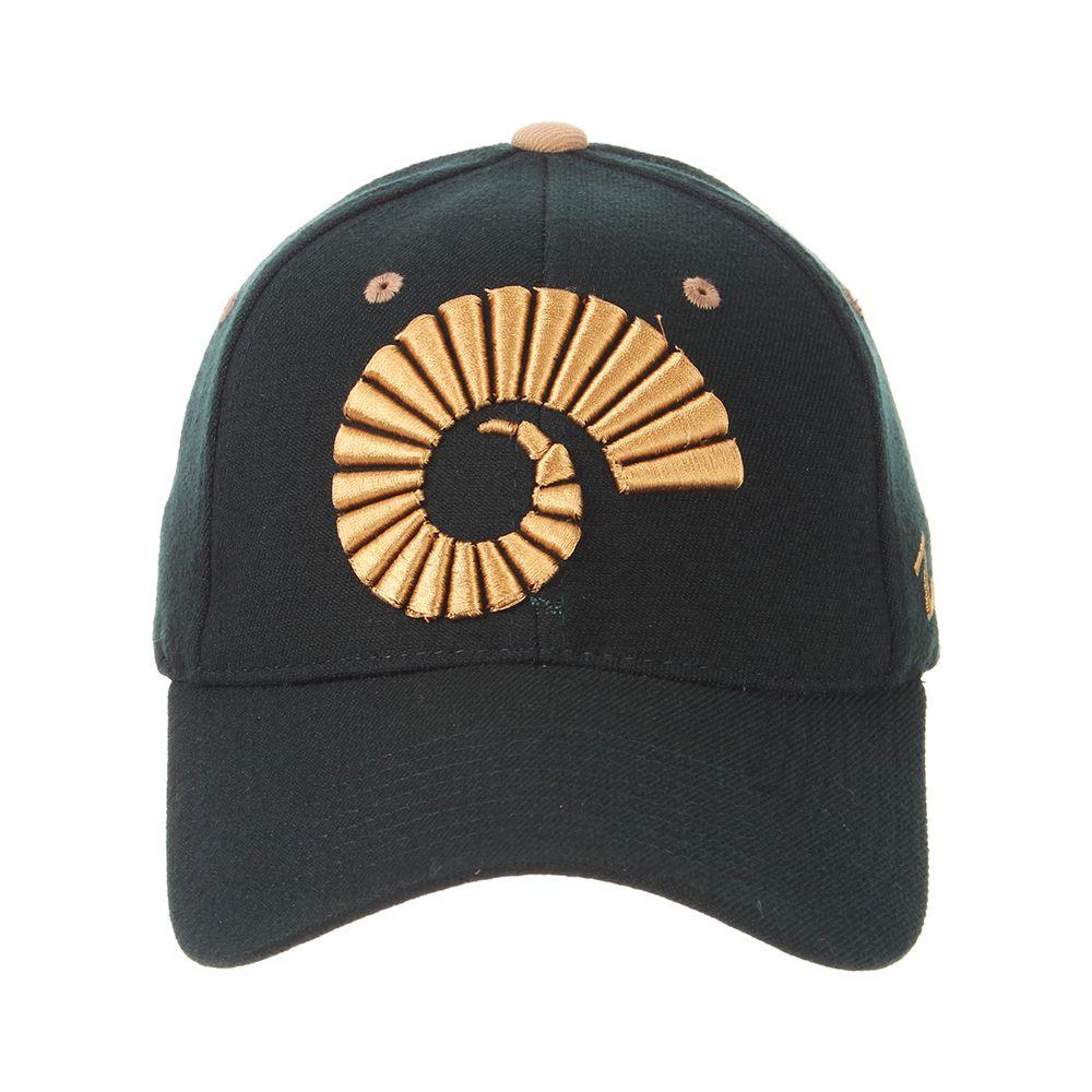 Green Horn Ram Logo - Forest Green Ram Horn Zephyr Hat | CSU Bookstore