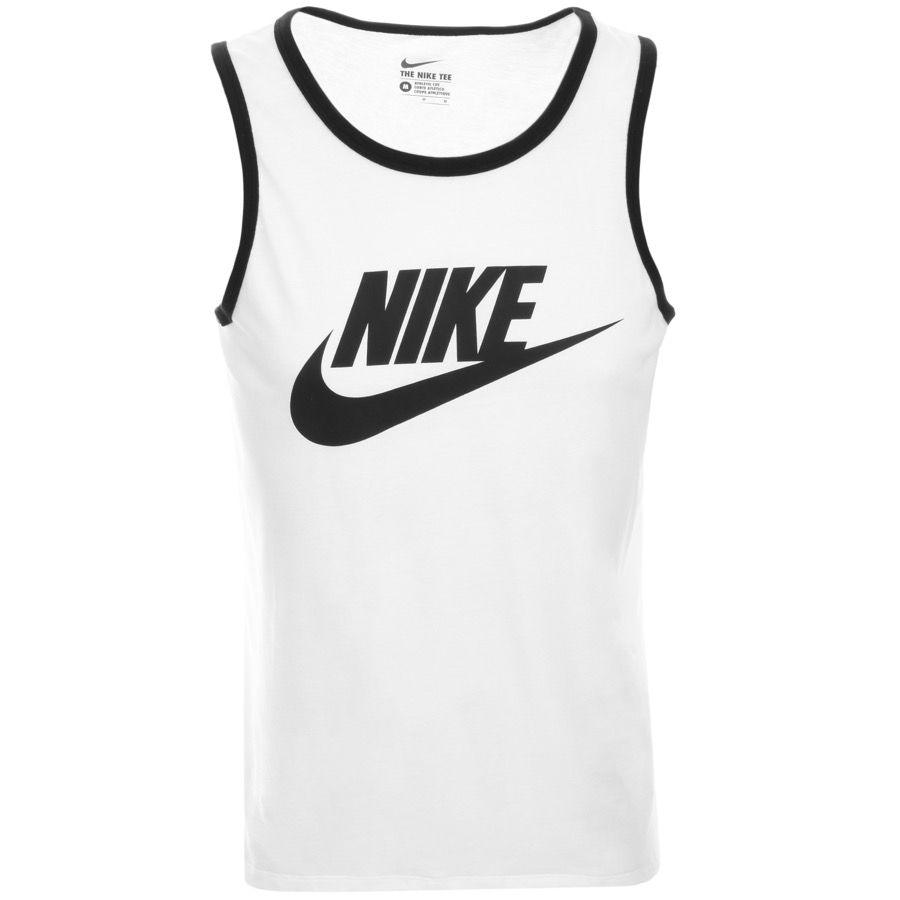 Sexy Nike Logo - Sexy Nike Menswear - Nike Ace Logo Vest T-Shirt White
