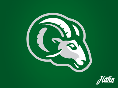 Green Horn Ram Logo - Green Hills Rams Secondary Logo by Greg Hahn | Dribbble | Dribbble