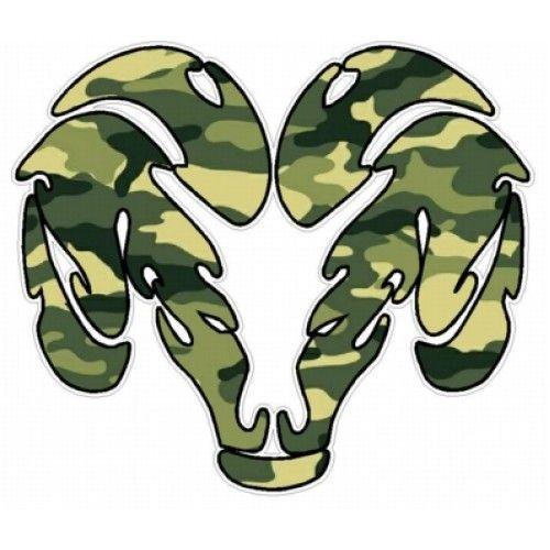 Green Horn Ram Logo - Dodge Ram Tribal Logo