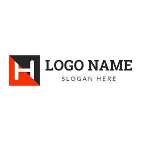 Black and Red H Logo - Free H Logo Designs | DesignEvo Logo Maker