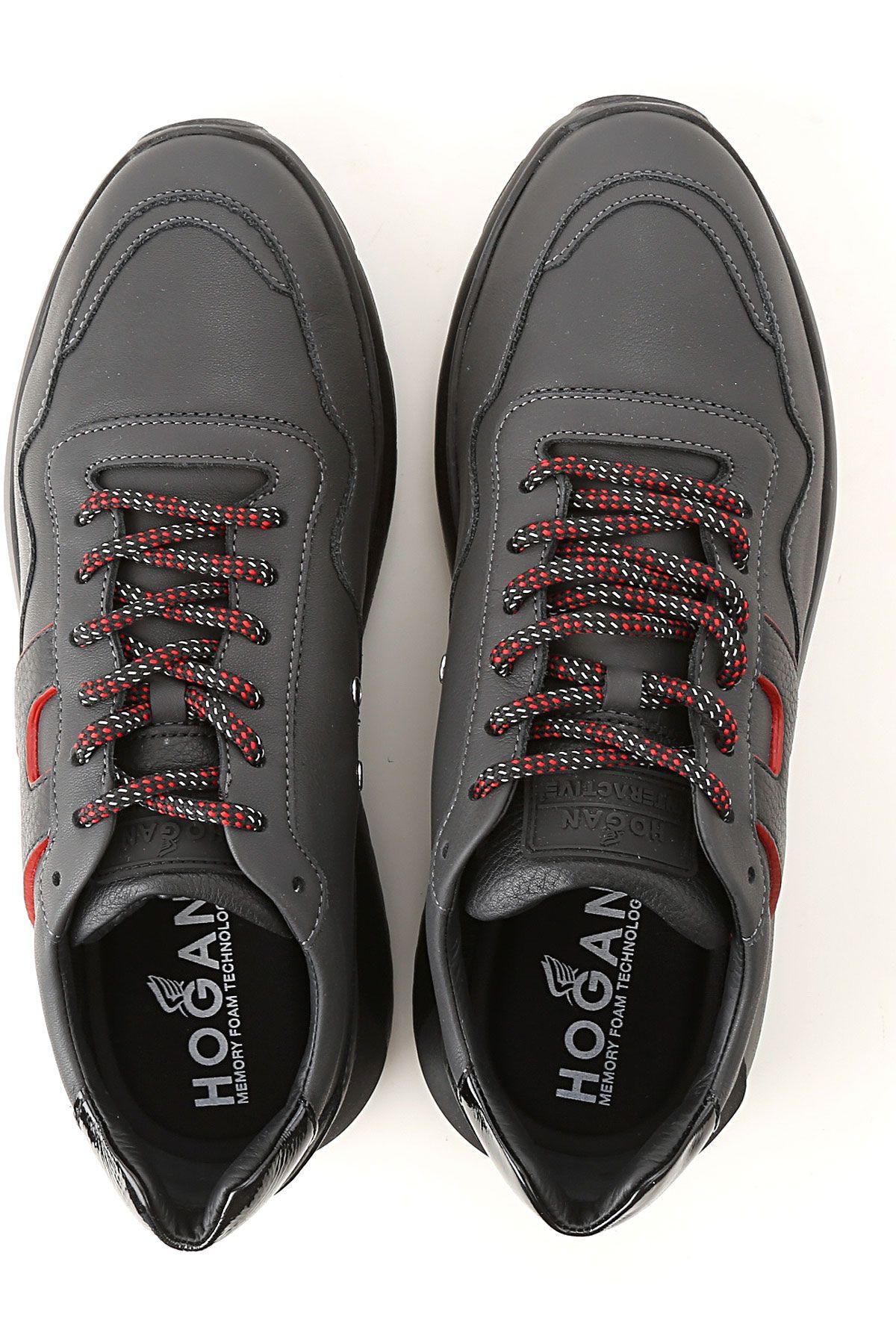 Red and Black H Logo - Hogan Shoes For Men Fall 2018 19 Black•Other Colors:Red