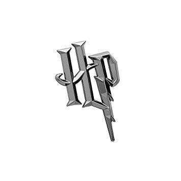 Black HP Logo - Fan Emblems Harry Potter Symbol Auto Emblem, HP Logo 3D Automotive ...